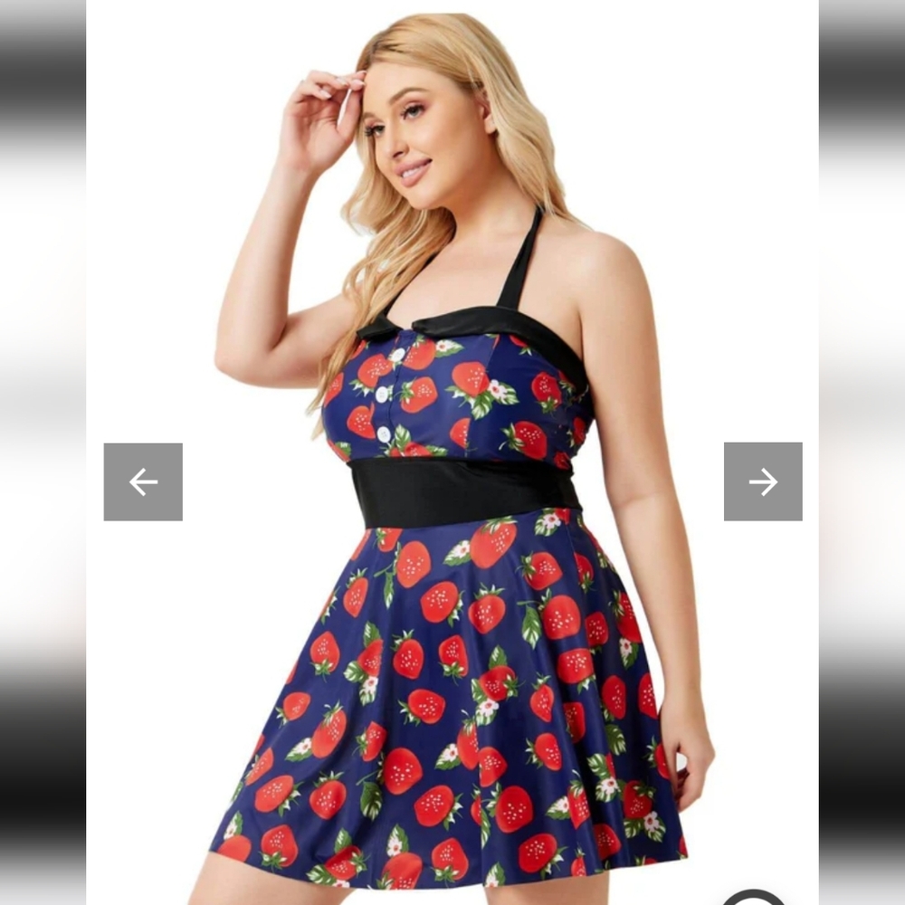 Strawberry Halter Swimsuit